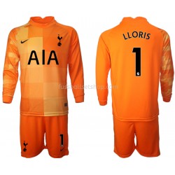 Günstige Fußball Trikotsatz Tottenham Hotspur Hugo Lloris 1 Torwart Kinder Ausweichtrikot 2021-2022 Langarm