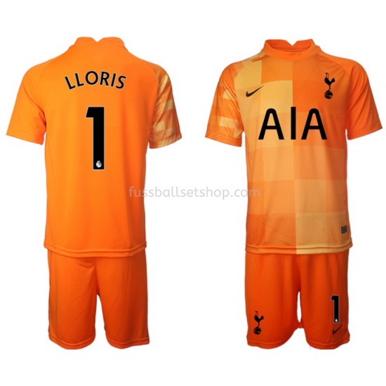 Günstige Fußball Trikotsatz Tottenham Hotspur Hugo Lloris 1 Torwart Kinder Ausweichtrikot 2021-2022 Kurzarm