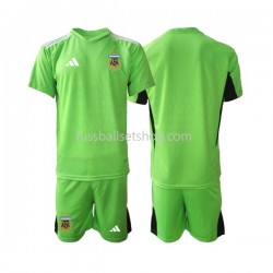 Günstige Fußball Trikotsatz Argentinien Torwart Kinder Heimtrikot World Cup 2022 Kurzarm