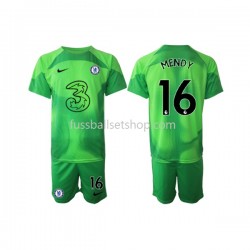 Günstige Fußball Trikotsatz Chelsea Edouard Mendy 16 Torwart Kinder Ausweichtrikot 2022-2023 Kurzarm