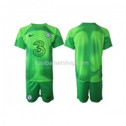 Günstige Fußball Trikotsatz Chelsea Torwart Kinder Ausweichtrikot 2022-2023 Kurzarm