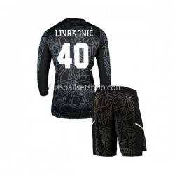 Günstige Fußball Trikotsatz Dinamo Zagreb Livakovic 40 Torwart Kinder Heimtrikot 2022-2023 Langarm