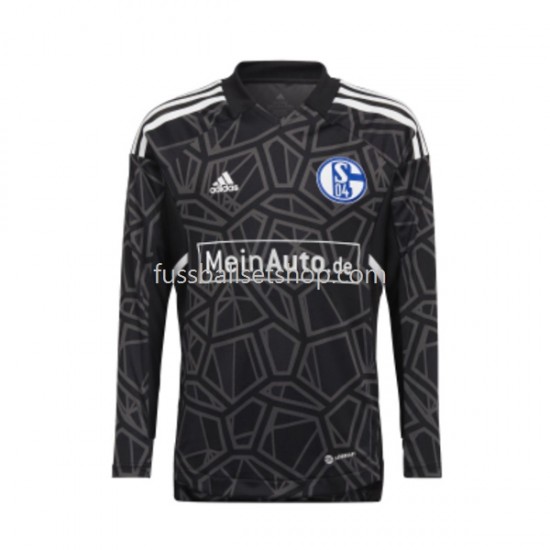 Günstige Fußball Trikotsatz FC Schalke 04 Torwart Herren Heimtrikot 2022-2023 Langarm