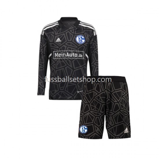 Günstige Fußball Trikotsatz FC Schalke 04 Torwart Kinder Heimtrikot 2022-2023 Langarm