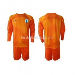 Günstige Fußball Trikotsatz Finnland Torwart Kinder Heimtrikot 2022-2023 Langarm
