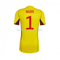 Günstige Fußball Trikotsatz Deutschland Manuel Neuer 1 Torwart Herren Auswärtstrikot World Cup 2022 Kurzarm