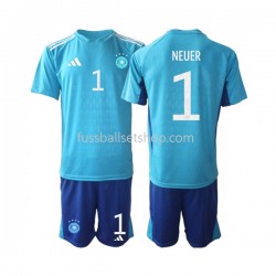 Günstige Fußball Trikotsatz Deutschland Manuel Neuer 1 Torwart Kinder Heimtrikot World Cup 2022 Kurzarm