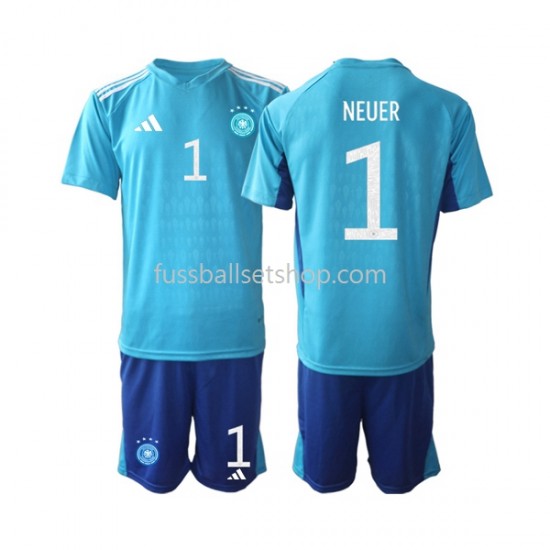 Günstige Fußball Trikotsatz Deutschland Manuel Neuer 1 Torwart Kinder Heimtrikot World Cup 2022 Kurzarm