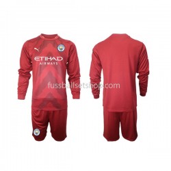 Günstige Fußball Trikotsatz Manchester City Torwart Kinder Heimtrikot 2022-2023 Langarm
