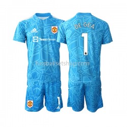 Günstige Fußball Trikotsatz Manchester United DE GEA 1 Torwart Kinder Heimtrikot 2022-2023 Kurzarm