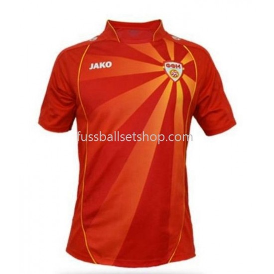 Günstige Fußball Trikotsatz North Macedonia Herren Heimtrikot 2022 Kurzarm