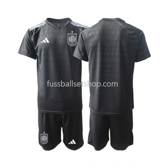 Günstige Fußball Trikotsatz Spanien Torwart Kinder Heimtrikot 2022 Kurzarm