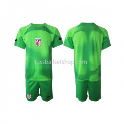 Günstige Fußball Trikotsatz USA Torwart Kinder Viertestrikot World Cup 2022 Kurzarm