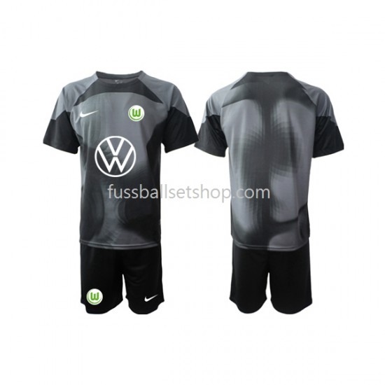 Günstige Fußball Trikotsatz VfL Wolfsburg Torwart Kinder Heimtrikot 2022-2023 Kurzarm