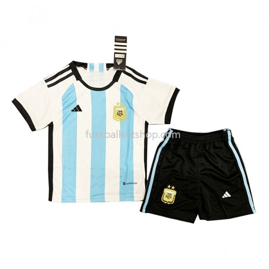 Günstige Fußball Trikotsatz Argentinien Kinder Heimtrikot 2022 Kurzarm