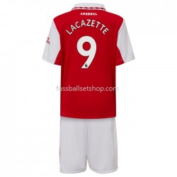 Günstige Fußball Trikotsatz Arsenal Lacazette 9 Kinder Heimtrikot 2022-2023 Kurzarm
