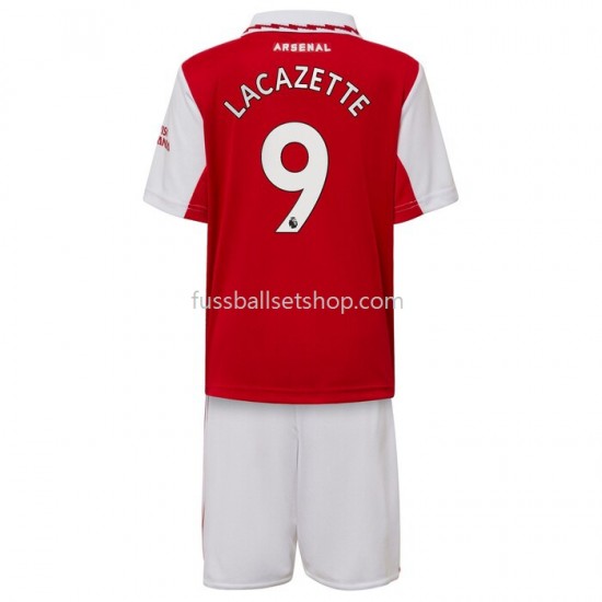 Günstige Fußball Trikotsatz Arsenal Lacazette 9 Kinder Heimtrikot 2022-2023 Kurzarm