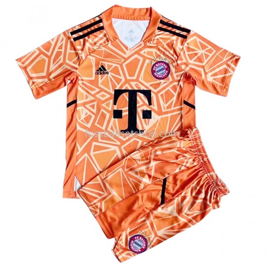 Günstige Fußball Trikotsatz Bayern München Torwart Kinder Ausweichtrikot 2022-2023 Kurzarm