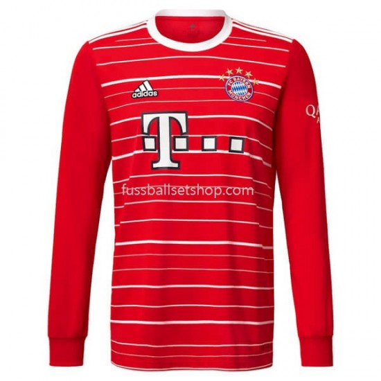 Günstige Fußball Trikotsatz Bayern München Heimtrikot 2022-2023 Langarm