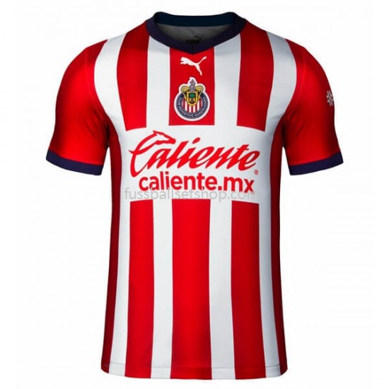 Günstige Fußball Trikotsatz Deportivo Guadalajara Heimtrikot 2022-2023 Kurzarm