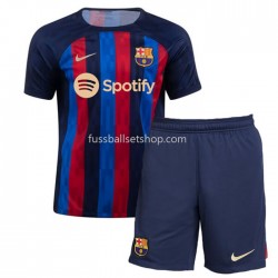 Günstige Fußball Trikotsatz FC Barcelona Kinder Heimtrikot 2022-2023 Kurzarm