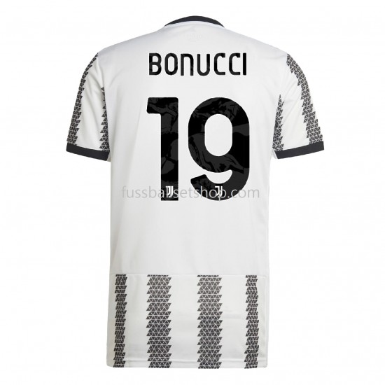 Günstige Fußball Trikotsatz Juventus Turin Bonucci 19 Heimtrikot 2022-2023 Kurzarm
