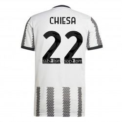Günstige Fußball Trikotsatz Juventus Turin Chiesa 22 Heimtrikot 2022-2023 Kurzarm
