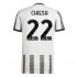 Günstige Fußball Trikotsatz Juventus Turin Chiesa 22 Heimtrikot 2022-2023 Kurzarm