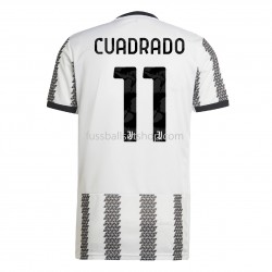 Günstige Fußball Trikotsatz Juventus Turin Cuadrado 11 Heimtrikot 2022-2023 Kurzarm