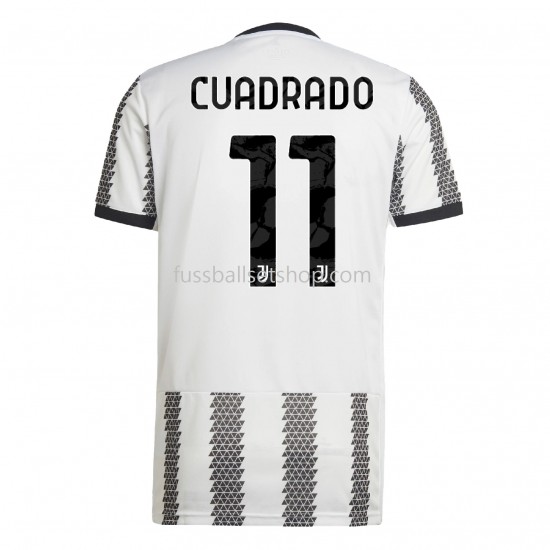 Günstige Fußball Trikotsatz Juventus Turin Cuadrado 11 Heimtrikot 2022-2023 Kurzarm