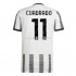 Günstige Fußball Trikotsatz Juventus Turin Cuadrado 11 Heimtrikot 2022-2023 Kurzarm