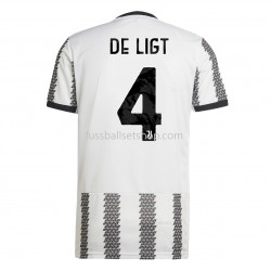 Günstige Fußball Trikotsatz Juventus Turin De Ligt 4 Heimtrikot 2022-2023 Kurzarm
