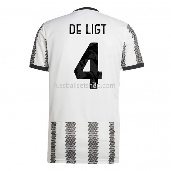 Günstige Fußball Trikotsatz Juventus Turin De Ligt 4 Heimtrikot 2022-2023 Kurzarm