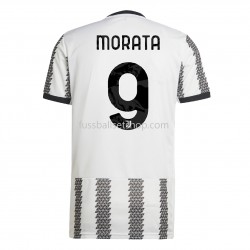 Günstige Fußball Trikotsatz Juventus Turin Morata 9 Heimtrikot 2022-2023 Kurzarm