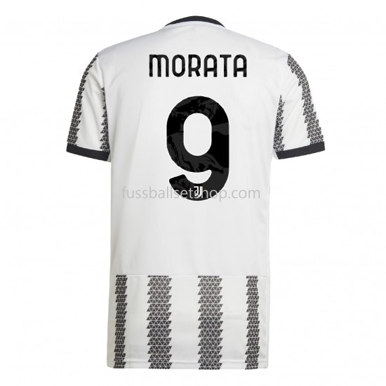 Günstige Fußball Trikotsatz Juventus Turin Morata 9 Heimtrikot 2022-2023 Kurzarm