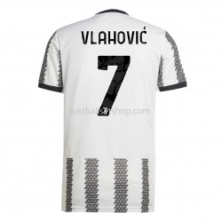 Günstige Fußball Trikotsatz Juventus Turin Vlahovic 7 Heimtrikot 2022-2023 Kurzarm