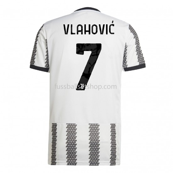 Günstige Fußball Trikotsatz Juventus Turin Vlahovic 7 Heimtrikot 2022-2023 Kurzarm