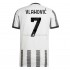 Günstige Fußball Trikotsatz Juventus Turin Vlahovic 7 Heimtrikot 2022-2023 Kurzarm