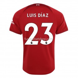 Günstige Fußball Trikotsatz Liverpool Diaz 23 Heimtrikot 2022-2023 Kurzarm