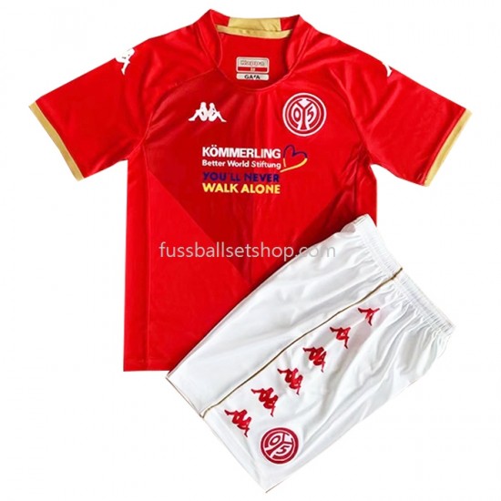 Günstige Fußball Trikotsatz Mainz 5 Kinder Heimtrikot 2022-2023 Kurzarm