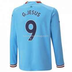 Günstige Fußball Trikotsatz Manchester City G.Jesus 9 Heimtrikot 2022-2023 Langarm