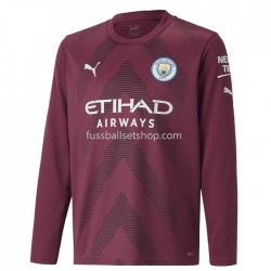 Günstige Fußball Trikotsatz Manchester City Torwart Heimtrikot 2022-2023 Langarm