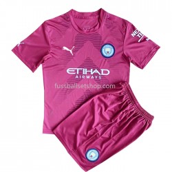 Günstige Fußball Trikotsatz Manchester City Torwart Kinder Heimtrikot 2022-2023 Kurzarm