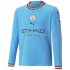 Günstige Fußball Trikotsatz Manchester City Heimtrikot 2022-2023 Langarm