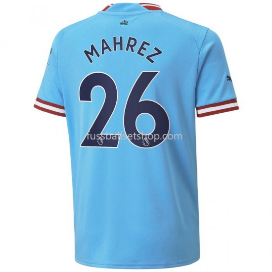 Günstige Fußball Trikotsatz Manchester City Mahrez 26 Heimtrikot 2022-2023 Kurzarm