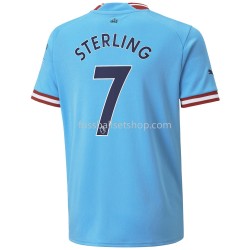Günstige Fußball Trikotsatz Manchester City Sterling 7 Heimtrikot 2022-2023 Kurzarm