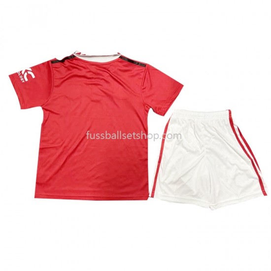 Günstige Fußball Trikotsatz Manchester United Kinder Heimtrikot 2022-2023 Kurzarm