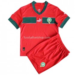 Günstige Fußball Trikotsatz Marokko Kinder Heimtrikot 2022 Kurzarm