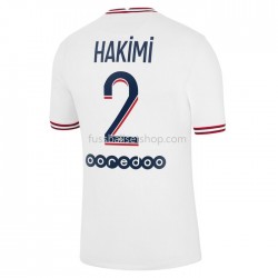 Günstige Fußball Trikotsatz Paris Saint-Germain Hakimi 2 Viertestrikot 2021-2022 Kurzarm