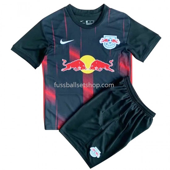 Günstige Fußball Trikotsatz RB Leipzig Kinder Ausweichtrikot 2022-2023 Kurzarm